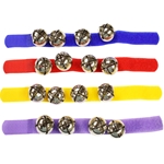 Wrist / Ankle Bells w/ Colorful Straps - Set of 12