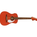 Fender Malibu Player Acoustic-Electric Guitar - Fiesta Red