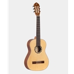 Ortega Spruce top 1/2 Guitar w/ Nylon Strings R121-1/2
