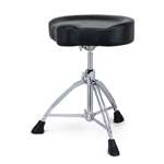 Mapex T855 Saddle-Style Drum Throne - Black Leather