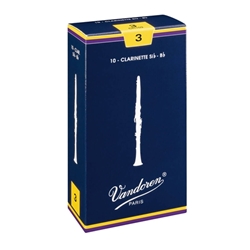 Vandoren Traditional Bb Clarinet Reeds, Box/10