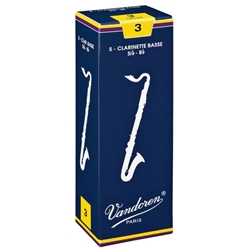 Vandoren Bass Clarinet Reeds, Box/5 CR12