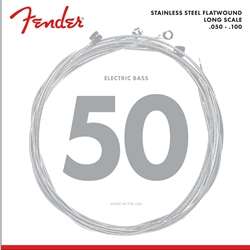 Fender Stainless Steel 9050's Flatwound Bass Strings - 050-100