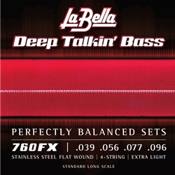 LaBella 760FS Flatwound Bass Strings - 45-105