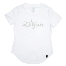 Zildjian Women's White Logo Tee