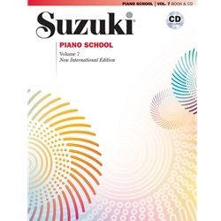 Suzuki PIano School New International Edition Piano Book and CD - Volume 7