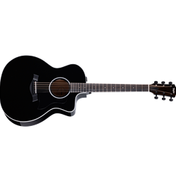 Taylor 214ce-BLK Plus Acoustic-Electric Guitar - Black