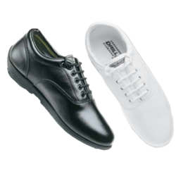 The Music Shoppe - Drillmasters Marching Shoes - White