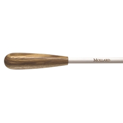 Mollard 14" Zebrawood/White Baton P14ZW