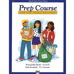 Alfred's Basic Piano Prep Course: Notespeller Book E