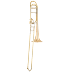 SE Shires Q Series Trombone Axial Flow F Attach. & Gold Brass Bell TBQ30GA