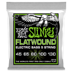 Ernie Ball Slinky Flatwound 5-string Bass Strings P02816