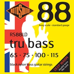 RotoSound Rotosound Tapewound Bass 4 String Set 65-115 Blk RS88LD
