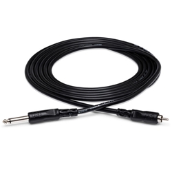 Hosa Unbalanced Interconnect Cable - 1/4" TS to RCA - 5ft