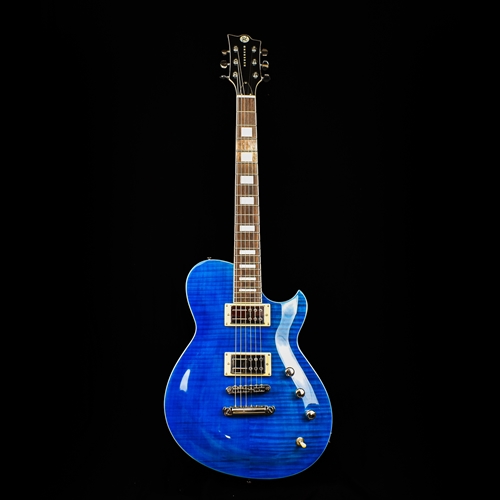 Reverend Roundhouse RA Electric Guitar Blue Flame Maple Rosewood